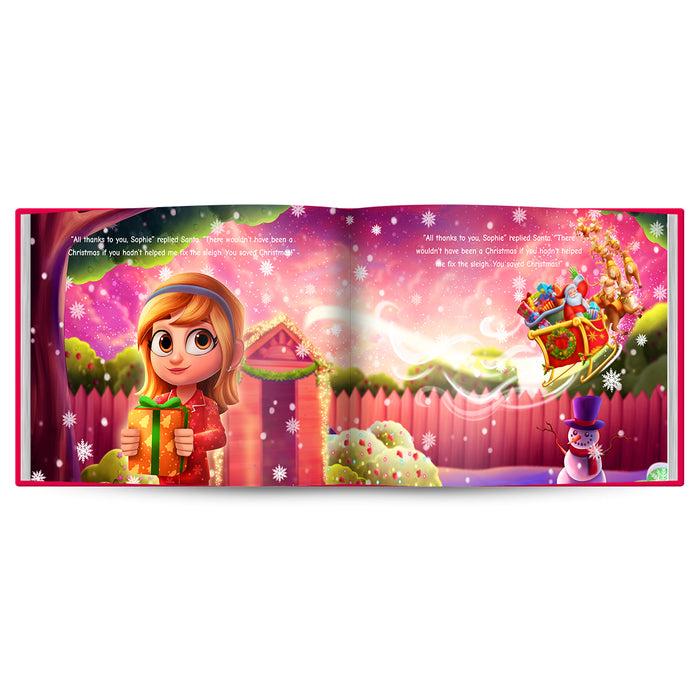 Saves Christmas Personalized Story Book