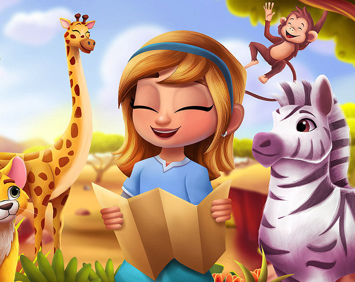 Kids love reading personalised story books!