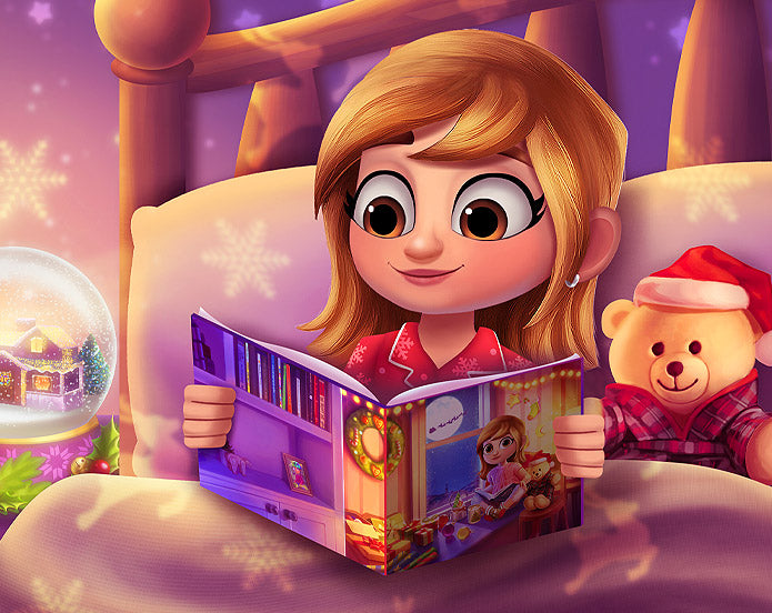 Kids love reading personalised story books!