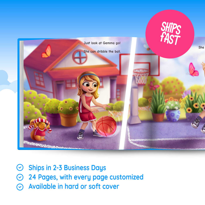 Basketball Star Personalised Story Book