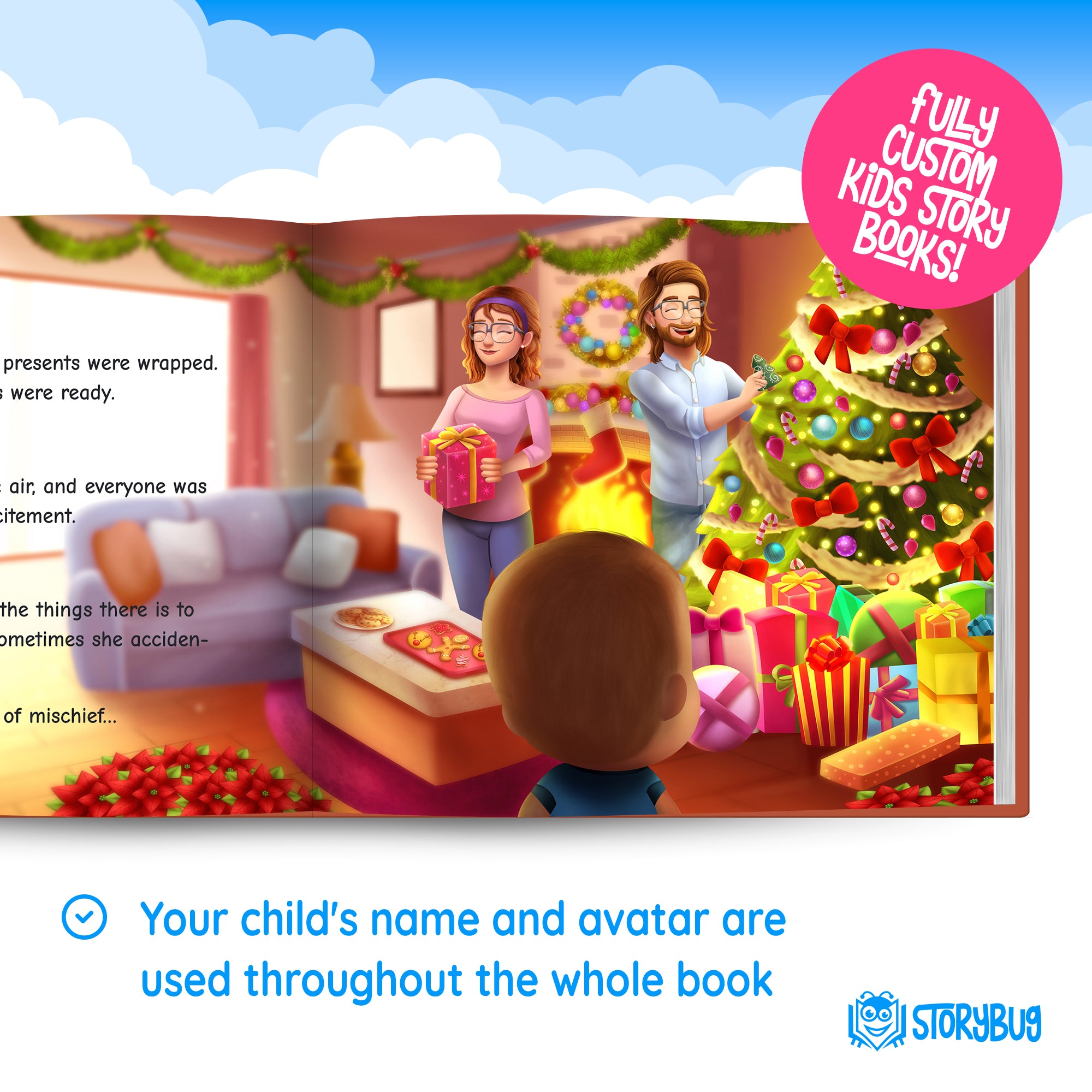 First Christmas Personalized Baby Book 4