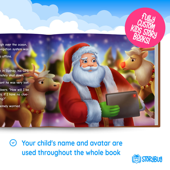 Personalized Santa Visits Christmas Childrens Book