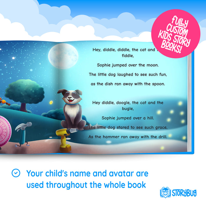 Classic Nursery Rhymes book for baby custom book dedication page preview 2