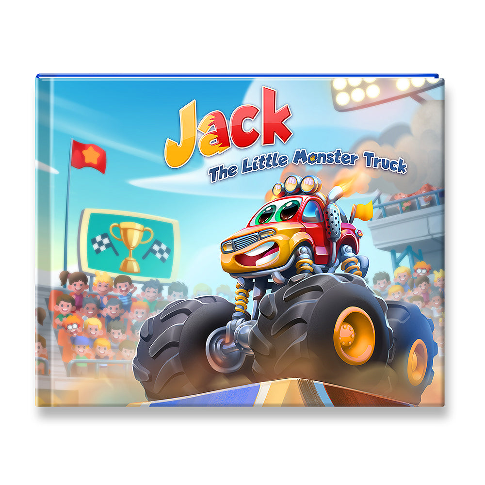 Cover of Monster Truck book for kids