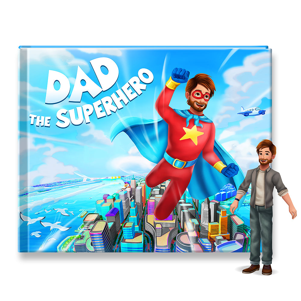 Dad is the Superhero Personalized Story Book