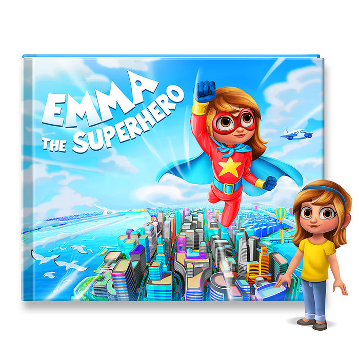 Girl Super Hero Personalized Story Book