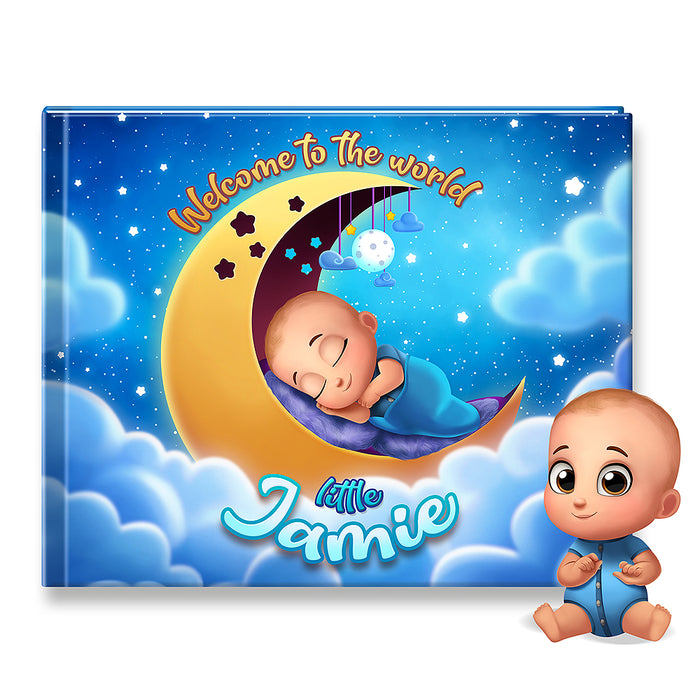 Welcome to the World Personalised Baby Boy Book