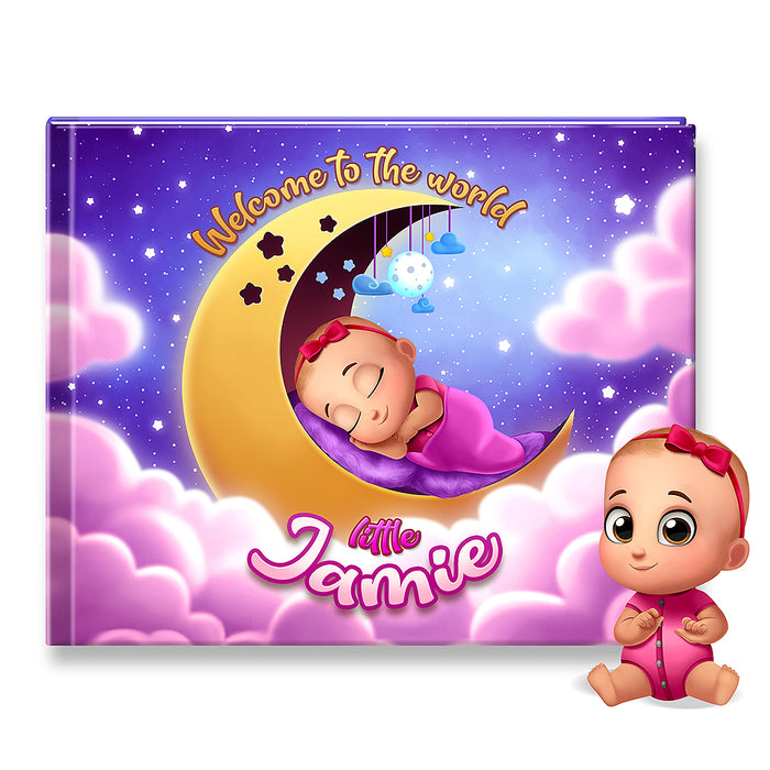 Welcome to the World Personalised Baby Girl Book
