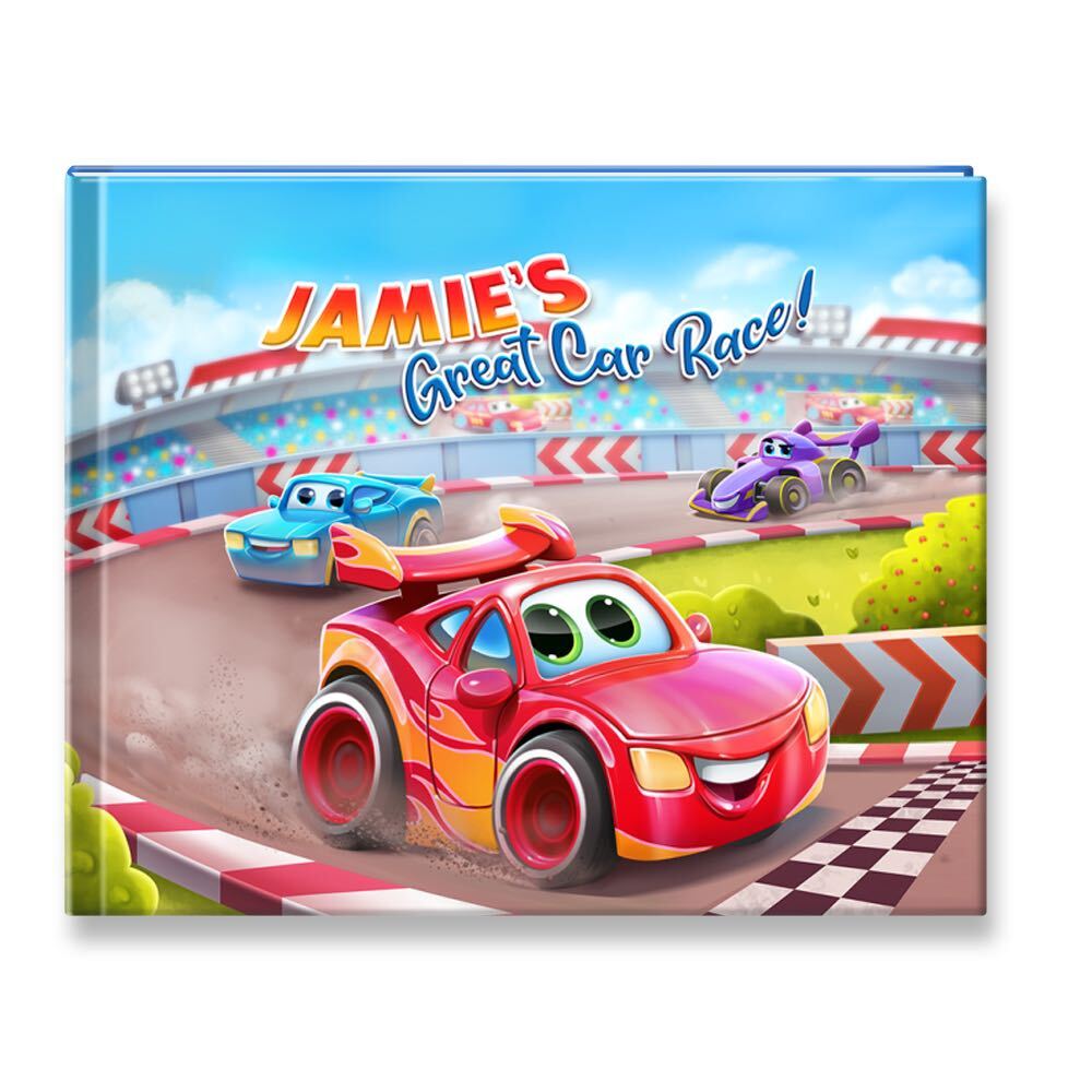 Personalized Story Books The Great Car Race| Boys Personalized Car Book ...