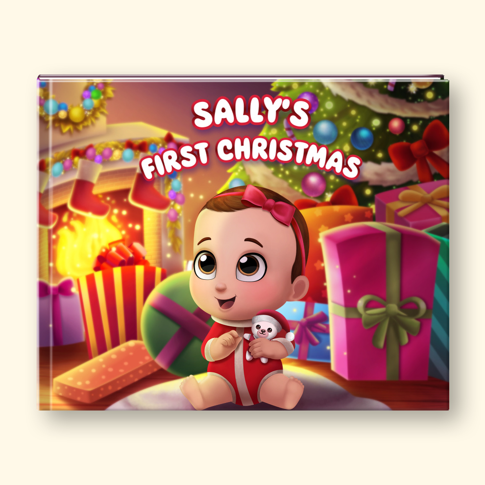 First Christmas Personalized Baby Book