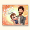 Cover of personalized first fathers day book with Dad and baby