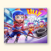 Children's book cover with text "Lilly the Hockey Star"