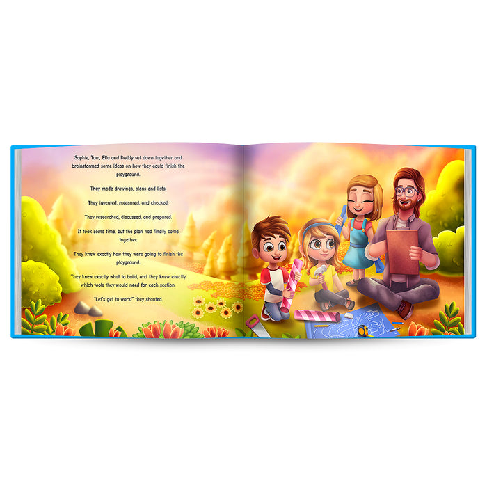Dad Little Helper Personalized Book For Dad