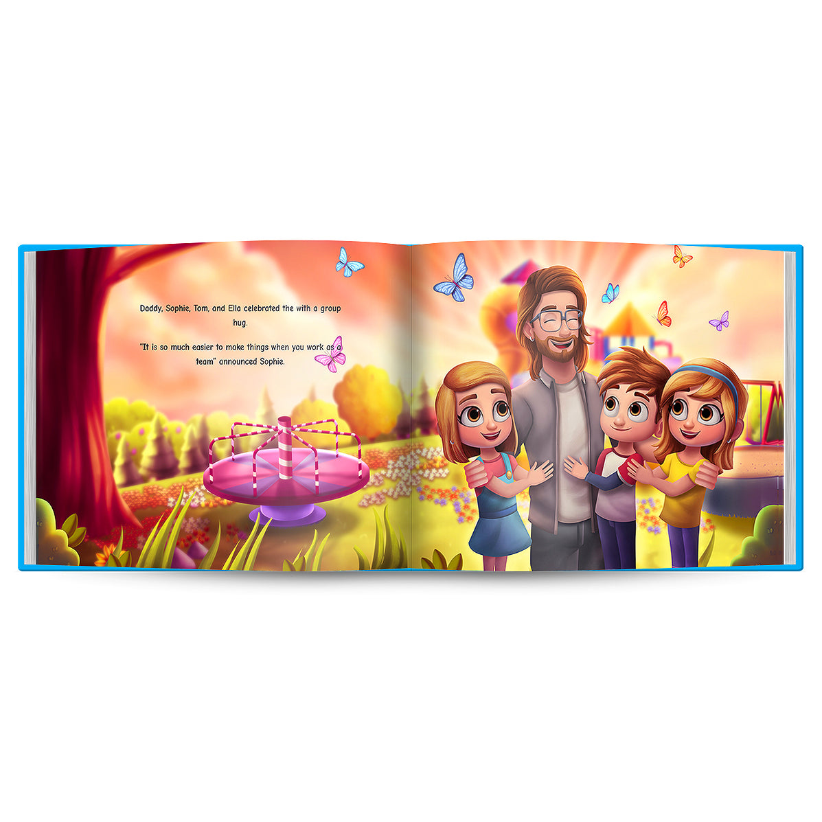 Personalized Childrens Book Dad & Mom Little Helper multiple children ...