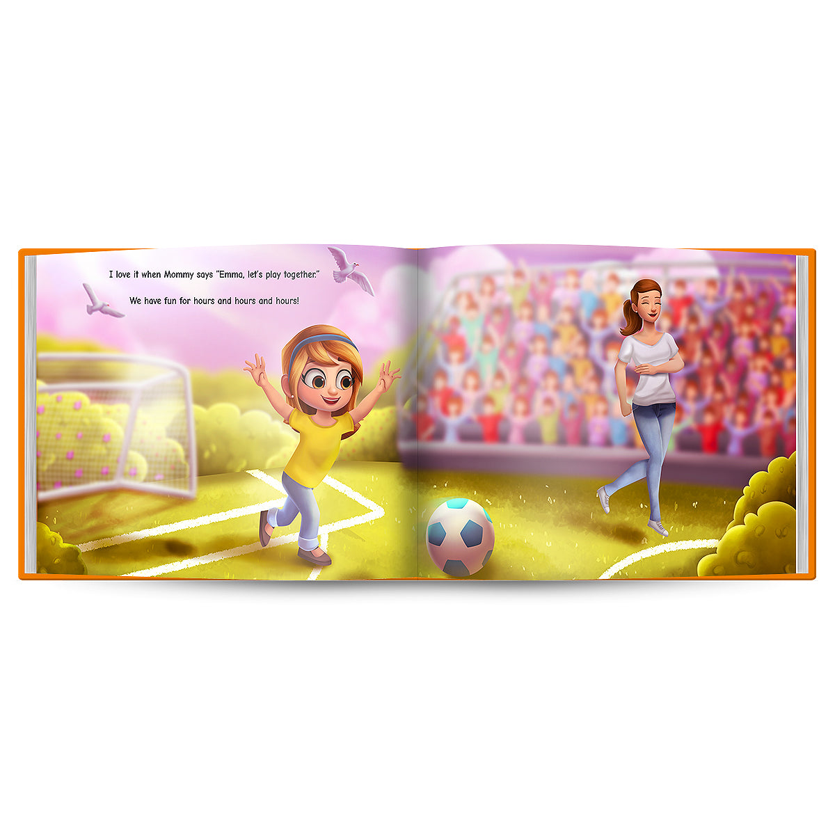 Internal page examples of Mommy is my world custom book