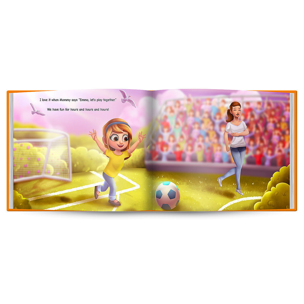 Internal pages of mum is my world custom story book