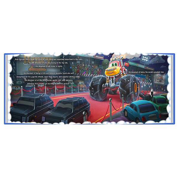 Personalized Monster Truck Childrens Story Book