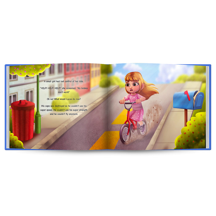 Girl Super Hero Personalized Story Book