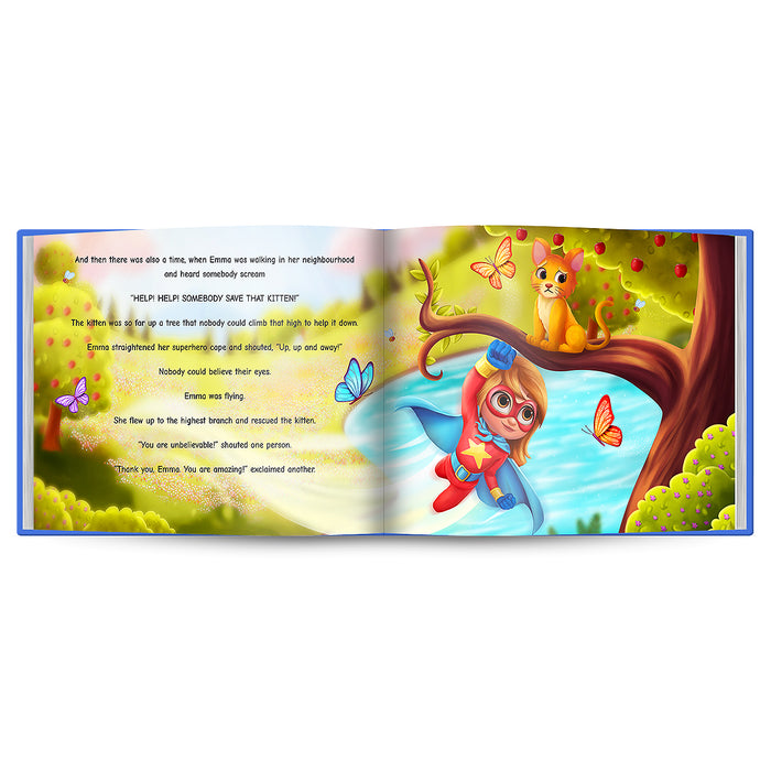 Girl Super Hero Personalised Story Book