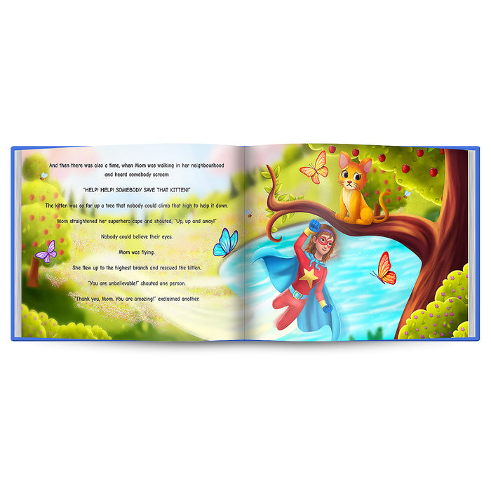 Mom is the Super Hero Personalized Story Book