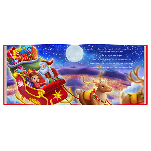 Personalized Santa Visits Christmas Childrens Book