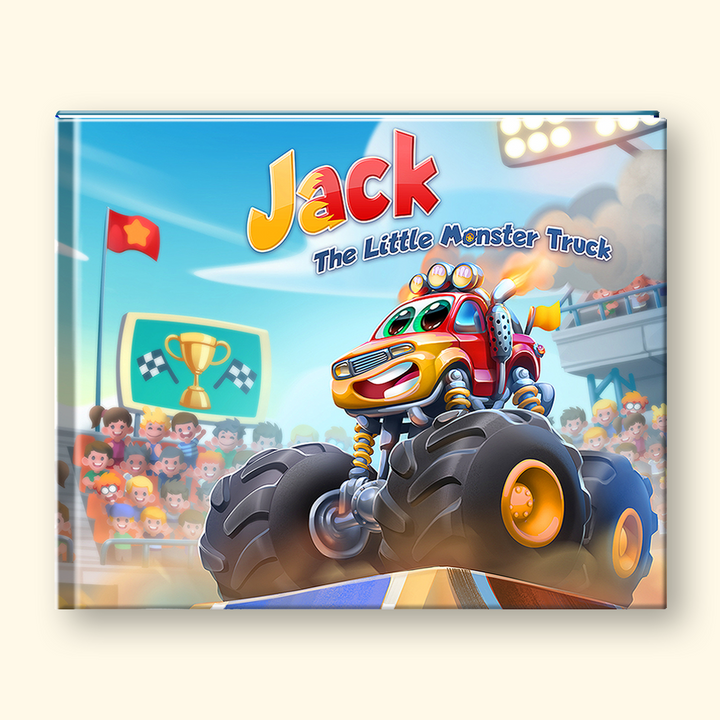 Cover of Monster Truck book for kids