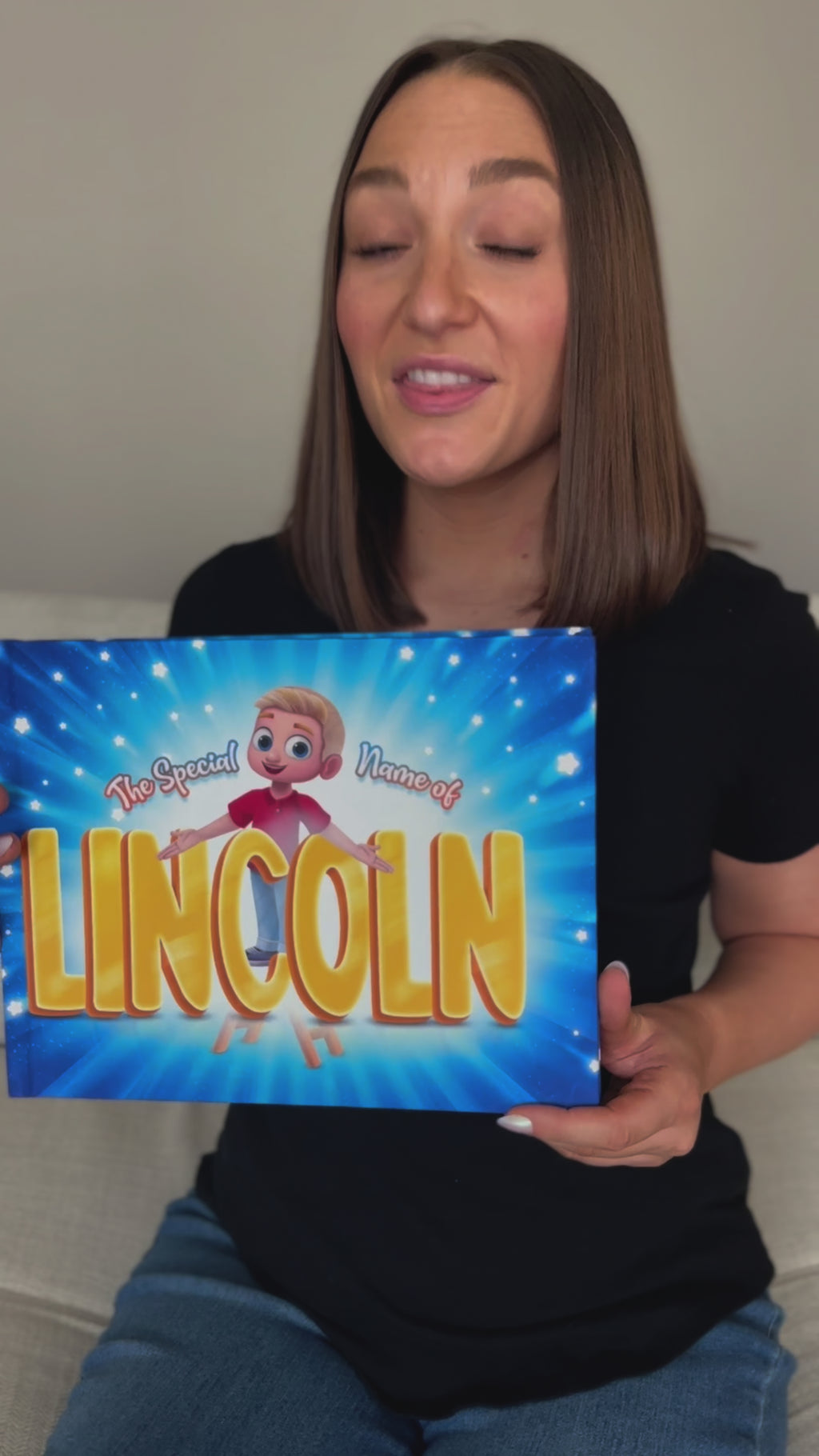 Special Name Personalized Story Book video from customer reviewing book