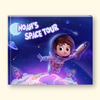 Children's book cover with text "Noah's Space Tour"