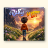 Children's book cover with text "Billy and the Stormy Sky"